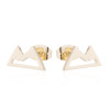 Fashionable new earrings, feminine, Korean personality, simple triangle snow mountain jewelry, personalized earrings wholesale