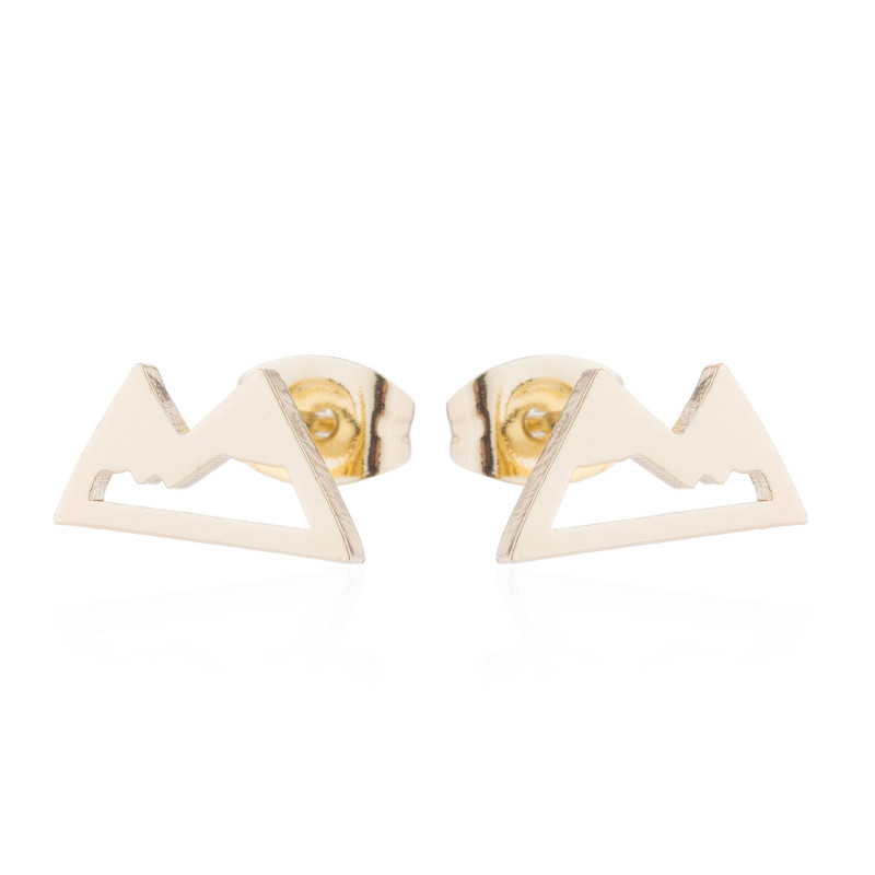 Fashionable new earrings, feminine, Korean personality, simple triangle snow mountain jewelry, personalized earrings wholesale