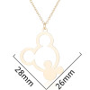 European and American stainless steel Mickey head necklace hollow fashion Mickey Mouse animal clavicle chain women's foreign trade jewelry wholesale
