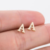 26 letter earrings cross-border personality fashion retro small earrings letter earrings manufacturer spot wholesale