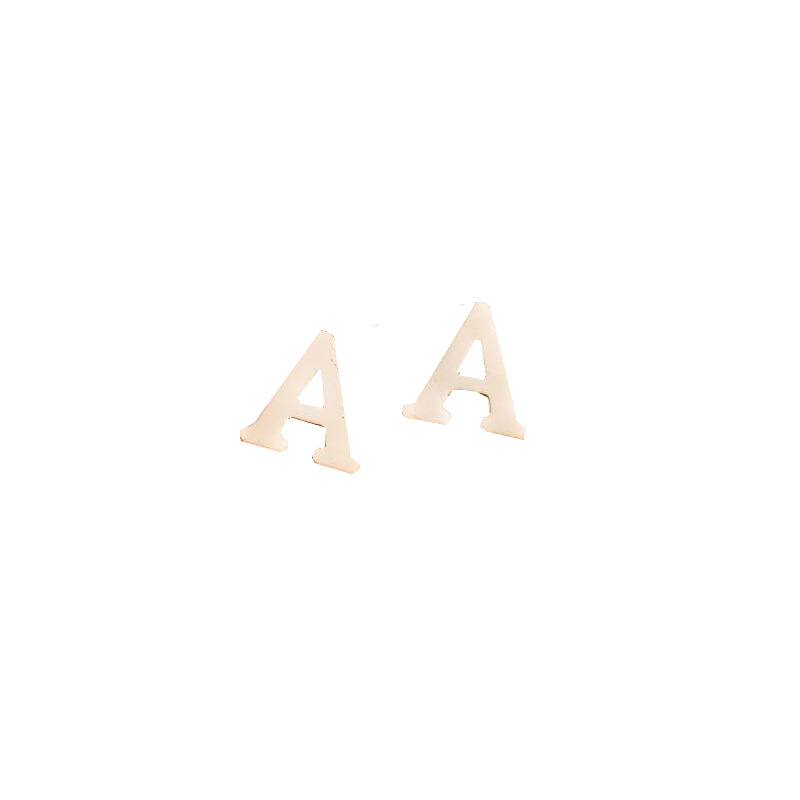 26 letter earrings cross-border personality fashion retro small earrings letter earrings manufacturer spot wholesale