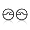 Summer new fashion stainless steel geometric round hollow earrings European and American style simple jewelry earrings wholesale