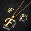 Stainless steel 26 letter pendant necklace set European and American new earrings women's letter necklace niche accessories wholesale