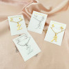 Stainless steel 26 letter pendant necklace set European and American new earrings women's letter necklace niche accessories wholesale