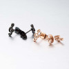 Fashion note earrings stainless steel bestie music symbol earrings ins European and American popular trinkets wholesale