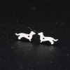 Hollow Heart Women's Simple Cute Animal Jewelry Cordyceps Earrings Cross-border E-commerce Model Supply Wholesale