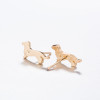 Hollow Heart Women's Simple Cute Animal Jewelry Cordyceps Earrings Cross-border E-commerce Model Supply Wholesale