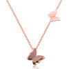 Necklace Women's Fashion Butterfly Pendant European and American Clavicle Chain Cross-Border New Product Cute Double-layer Butterfly Jewelry Set Wholesale
