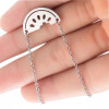 European and American Fashion Necklace Stainless Steel Cut Watermelon Pendant Women's New Fruit Clavicle Chain Manufacturer Spot Wholesale