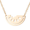 European and American Fashion Necklace Stainless Steel Cut Watermelon Pendant Women's New Fruit Clavicle Chain Manufacturer Spot Wholesale
