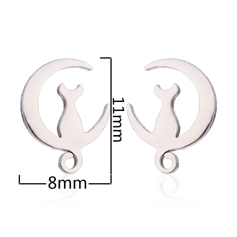 European and American women and children cute rabbit cat earrings animal cartoon pineapple Christmas tree earrings party New Year gift