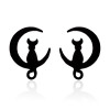 European and American women and children cute rabbit cat earrings animal cartoon pineapple Christmas tree earrings party New Year gift