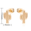 Bohemian personality earrings for women and children fashion stainless steel leaf pineapple flower earrings women's fashion accessories