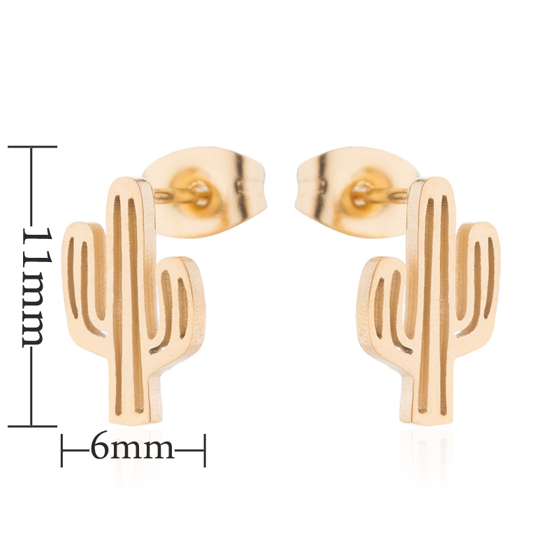 Bohemian personality earrings for women and children fashion stainless steel leaf pineapple flower earrings women's fashion accessories