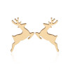 Cute deer animal earrings small snowflakes Christmas tree pumpkin ghost children European and American Christmas earrings wholesale