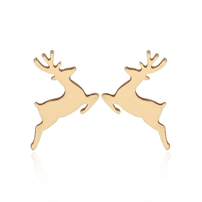 Cute deer animal earrings small snowflakes Christmas tree pumpkin ghost children European and American Christmas earrings wholesale