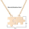 European and American summer new jewelry fashion simple puzzle necklace couple style clavicle chain manufacturer ready stock wholesale