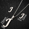 European and American retro 26 English letters earrings necklace three-piece set women's fashion new jewelry wholesale