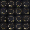 Cross-border foreign trade new pendant fashion bracelet English letter couple bracelet female European and American bestie metal bracelet