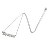 European and American style new simple stainless steel twelve constellations English letters sweater necklace women's color-preserving clavicle chain versatile