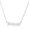 Retro Simple Hip Hop Art English Letters Stainless Steel Angel Babygirl Princess Prince Necklace