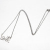Cross-border stainless steel light luxury crown digital pendant ins metal style necklace women's niche design can be wholesaled