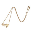 Cross-border stainless steel light luxury crown digital pendant ins metal style necklace women's niche design can be wholesaled