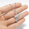 New stainless steel hummingbird pendant clavicle chain ins women's short bird swallow simple animal necklace wholesale