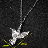 New stainless steel hummingbird pendant clavicle chain ins women's short bird swallow simple animal necklace wholesale