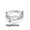 New stainless steel ring for women, ins does not fade, European and American opening, retro, simple English letter ring, wholesale for men