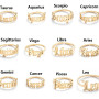 New stainless steel ring for women, ins does not fade, European and American opening, retro, simple English letter ring, wholesale for men