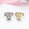 European and American cross-border new stainless steel geometric retro ring opening adjustable star and moon hand jewelry spot wholesale