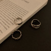 Ins ring three-piece set adjustable Roman numeral student Korean version open ring ring niche design ring