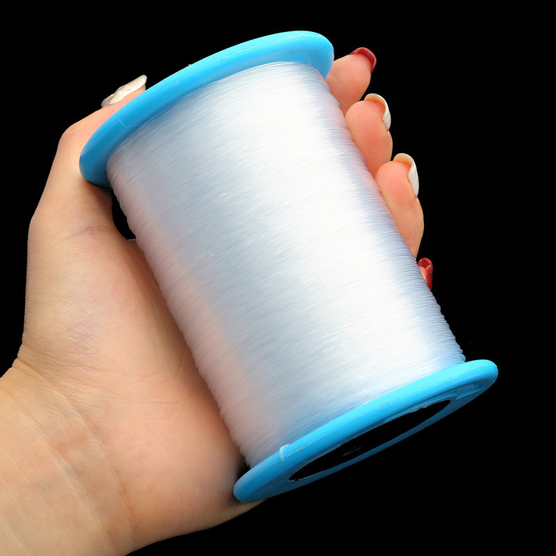 0.2-1.0mm transparent white beaded fishing line handmade diy bracelet necklace wire jewelry wire material accessories