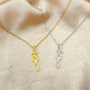 European and American geometric women's necklace, fashionable and simple rainbow star necklace, Star of David clavicle chain, wholesale in stock