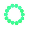 Green Luminous Pearl Luminous Stone Crystal Bracelet for Men and Women Fluorite Transfer Bracelet Fashion Couple Gift