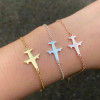 European and American cross-border new couple bracelet ins women's simple personality small fresh men's and women's airplane hand jewelry wholesale