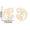 Japanese and Korean women's hollow mother holding child earrings ins simple cartoon ear jewelry mother's day gift wholesale