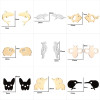 European and American new cross-border small earrings for women, simple animal earrings, bee dolphin earrings, electroplated Korean style earrings wholesale