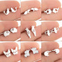 European and American new cross-border small earrings for women, simple animal earrings, bee dolphin earrings, electroplated Korean style earrings wholesale