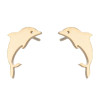Amazon's new earrings, fashionable electroplated simple cat dolphin bat earrings, temperament simple ear bone nails wholesale