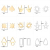 Amazon fashion new earrings ins love earrings triangle round square geometric simple one week earrings