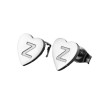 Retro Earrings Fashion Stainless Steel New Geometric Simple Love Shaped Earrings 26 English Letters Earrings Wholesale