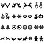 2025 Cross-border New Winter Deer Snowflake Snowman Pumpkin Ghost Bat Earrings Christmas Earrings Spot Wholesale