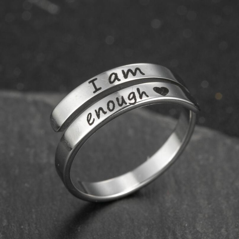 Retro open ring ins fashion stainless steel adjustable jewelry iamenough multi-layered ring women wholesale
