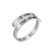 Retro open ring ins fashion stainless steel adjustable jewelry iamenough multi-layered ring women wholesale