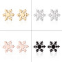 Retro Hong Kong style earrings ins fashion Korean new feminine temperament winter snowflake Christmas ear bone nails wholesale in stock