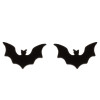 European and American cross-border new personalized bat earrings ins fashion versatile small animal hip-hop black earrings wholesale