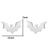 European and American cross-border new personalized bat earrings ins fashion versatile small animal hip-hop black earrings wholesale