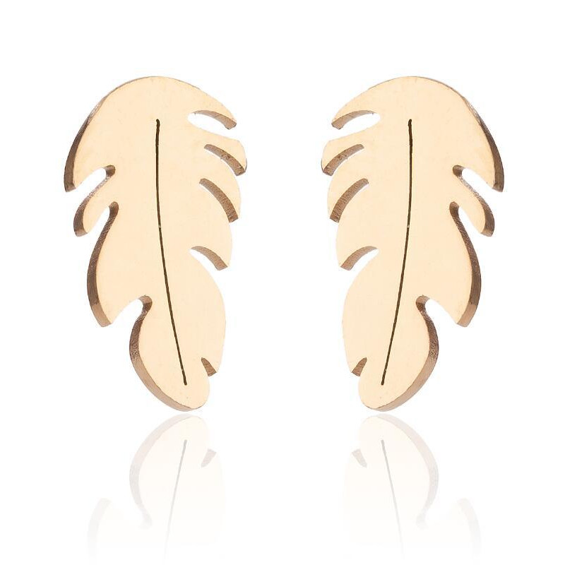 Fashion new snowflake earrings necklace jewelry set 18K gold love-shaped jewelry set foreign trade two-piece set